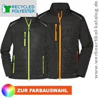 Hybrid Jacket, Softshelljacke im attraktiven Materialmix, als Promotionjacke mit Ihrem individuellen Branding! 