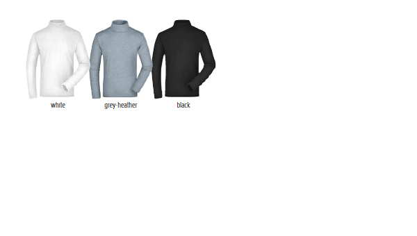 Rollneck Shirt, sportliches Rollkragenshirt als Werbemittel mit Ihrem Logo.