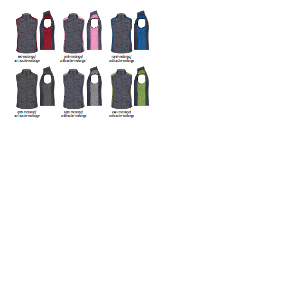 Knitted Hybrid Vest, Weste im stylischen Materialmix als Promotionjacke mit Ihrem Logo! 
