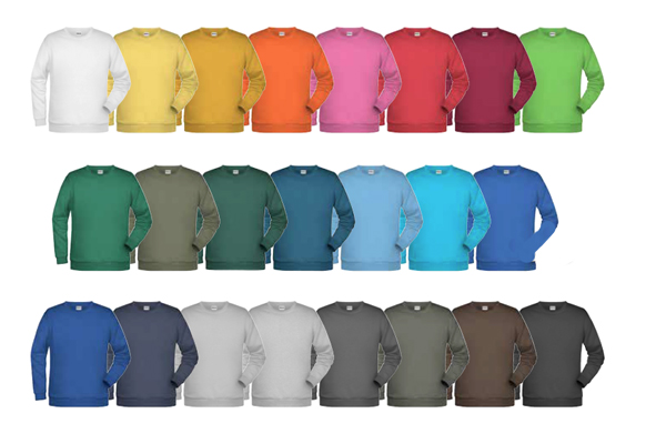 Klassisches Rundhals Sweatshirt - Basic Sweat als Werbemittel mit Ihrem Logo! 