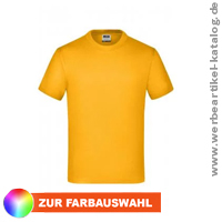 Junior Basic T Rundhals als Werbeshirt fr Kinder mit Ihrem Logo bedruckt.