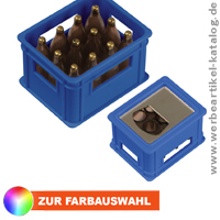 Kapselheber, bzw. Flaschenffner Bierkasten, als Werbeartikel mit Ihrem Logo bedruckt.