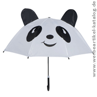 Kinderregenschirm Panda, bedruckt als Werbeartikel mit Ihrem Logo! 