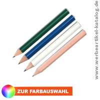 Kurze Bleistifte als Werbeartikel mit Logo können vielfältig eingesetzt werden