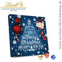 Lindt Adventskalender Lindor - bedruckte Adventskalender fr Weihnachten