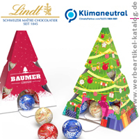 LINDT LINDOR TANNENBAUM, Weihnachtssüßigkeiten für Kunden mit Ihrem individuellen Branding! 