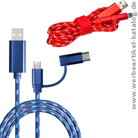 3-in-1 Ladekabel REEVES-ASSISI, als Werbeartikel bedruckt mit Ihrem Logo 3-in-1 Ladekabel REEVES-ASSISI, als Werbeartikel bedruckt mit Ihrem Logo