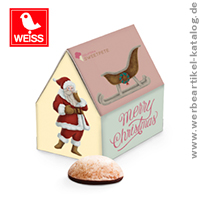 Lebkuchen Haus - traditionelle Werbeartikel für Weihnachten, mal anders! 