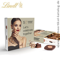 Lindt Präsent, Lindt Mini Pralins,  Werbegeschenke in Ihrem Layout! 