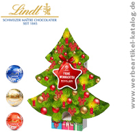 Lindt Lindor Adventsspender Baum Eco- Adventskalender bedrucken für Weihnachten!