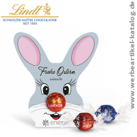 LINDT LINDOR IN WERBEKARTONAGE Osterhase  - Oster Werbeartikel zum Naschen!