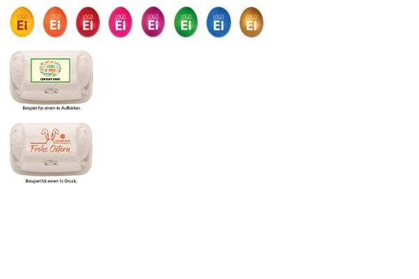 Logo Ei 2-er Box - genau das richtige Werbegeschenk Ostern. Logo Ei 2-er Box - genau das richtige Werbegeschenk Ostern.