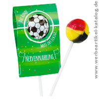 Lolli Nervennahrung - Fussball Werbeartikel zum Naschen! Lolli Nervennahrung - Fussball Werbeartikel zum Naschen!