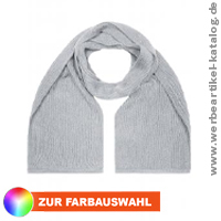 Grober Werbemittel Strickschal mit eingefassten Enden als Winter Werbeartikel Grober Werbemittel Strickschal mit eingefassten Enden als Winter Werbeartikel
