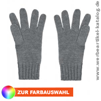 Strick Handschuhe, außergewöhnliche Werbeartikel für den WinterMarketing-Mix ein.
