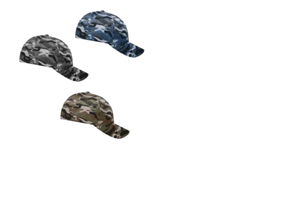 6 Panel Camouflage Cap - Caps mit Werbedruck!