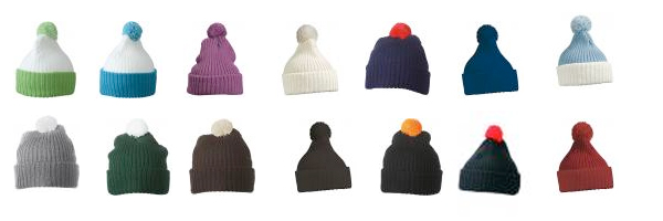 Pompom Strickmütze -Werbemittel für den Winter Pompom Strickmütze -Werbemittel für den Winter