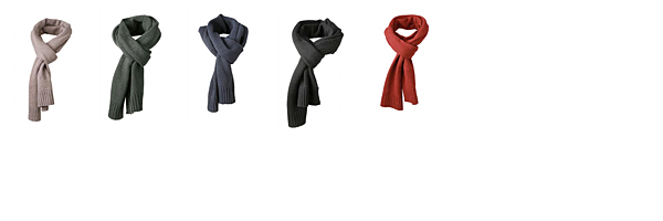 Melange Scarf Basic - eleganter Strickschal mit Ihrer eigenen Werbung. Melange Scarf Basic - eleganter Strickschal mit Ihrer eigenen Werbung.