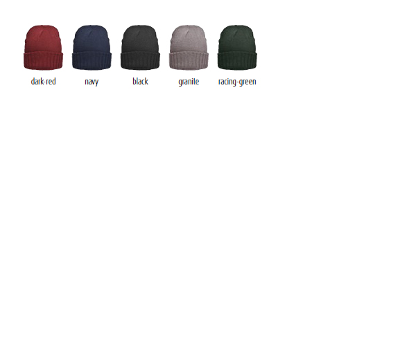 Melange Hat Basic - elegante Strickmütze mit Krempe und Ihrer eigenen Werbung