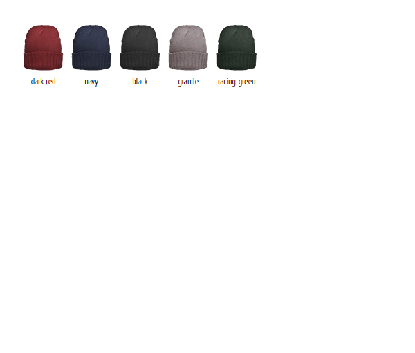 Melange Hat Basic - elegante Strickmütze mit Krempe und Ihrer eigenen Werbung Melange Hat Basic - elegante Strickmütze mit Krempe und Ihrer eigenen Werbung