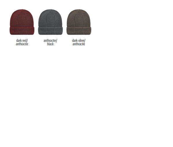 Ribbed Beanie - Winter Werbemittel mit Ihrem Logo bestickt.