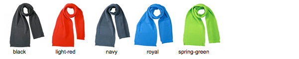 Promotion Scarf - Strickschal als Werbemittel mit Ihrem Logo Promotion Scarf - Strickschal als Werbemittel mit Ihrem Logo