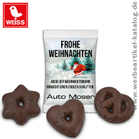 Mini Dreierlei, leckeres Lebkuchengebäck als Werbeartikel Weihnachen. Mini Dreierlei, leckeres Lebkuchengebäck als Werbeartikel Weihnachen.