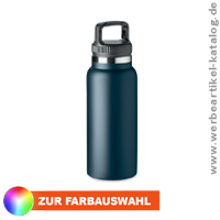 CLEO LARGE, doppelwandige Isolierflasche Edelstahl, 970 ml als Outdoor Werbegeschenk mit Ihrem Logo! 