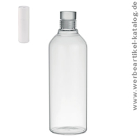LARGE LOU, Flasche aus Borosilikatglas in Kartonhülle als Kundengeschenk mit Ihrem Logo!