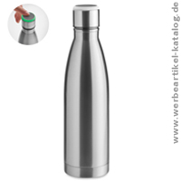 DEREO, oppelwandige Edelstahlflasche mit Trinkerinnerung als Werbegeschenk mit Ihrem Logo! DEREO, oppelwandige Edelstahlflasche mit Trinkerinnerung als Werbegeschenk mit Ihrem Logo!
