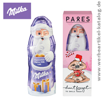 Milka Weihnachtsmann in der Geschenkbox - süße Weihnachtsartikel mit Branding! Milka Weihnachtsmann in der Geschenkbox - süße Weihnachtsartikel mit Branding!