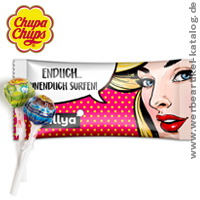 Mini Chupa Chups im Flowpack als leckerer Werbeartikel für große und kleine Kinder. Mini Chupa Chups im Flowpack als leckerer Werbeartikel für große und kleine Kinder.