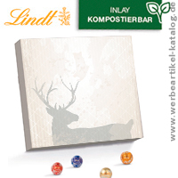 Mini-Kugeln Adventskalender, Motiv: Rudolf - Werbeartikel mit Ihrem Logo bedruckt.