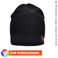 Moderne Baumwoll Strickmtze als Werbeartikel - Cotton Hat!