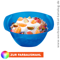 Müslischale, ein Werbeartikel für das Frühstück .