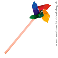 Windrad Bleistift, als Werbegeschenk für Kinder. 