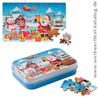 PAZURU - Puzzle mit weihnachtlichem Motiv als Werbegeschenk Weihnachten für Kinder!