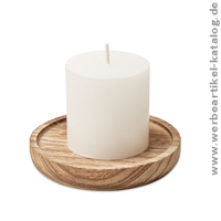 Pentas, runder Halter aus Pappelholz mit einer Kerze - Weihnachtsgeschenke für Firmen mit Ihrem Branding! Pentas, runder Halter aus Pappelholz mit einer Kerze - Weihnachtsgeschenke für Firmen mit Ihrem Branding!