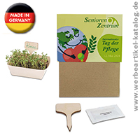 Pflanz-Set, leckere Kräuter, für alle, die Ihren Garten lieben, als Werbeartikel verschenken!