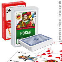 Poker oder Black Jack bedruckte Spielkarten Poker oder Black Jack bedruckte Spielkarten
