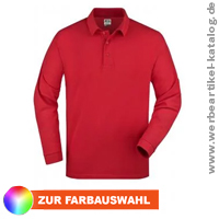 Polo Pique Heavy Long Sleeved - klassiches Herren Langarm Polo mit Ihrer Werbung