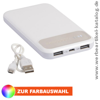 Powerbank SILICON VALLEY, als Firmenpräsent mit Ihrem Logo, die perfekte Energiereserve für unterwegs!  