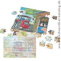 Puzzle mit Vorlageblatt, als individueller Werbeartikel mit Ihrem 4c Layout!