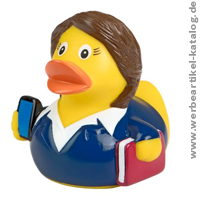 Quietsche-Ente Businesswoman, Werbeartikel Entchen mit Stil, Style und Etickette! Quietsche-Ente Businesswoman, Werbeartikel Entchen mit Stil, Style und Etickette!