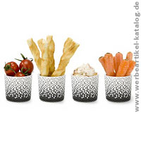 ROMINOX - 4er Set Mini Snackbecher Aperitivo, modernes Kundengeschenk für Firmen