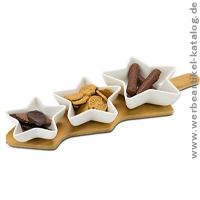 ROMINOX® Servierschalen Tre Stella - dekoratives Werbegeschenk an Weihnachten. ROMINOX® Servierschalen Tre Stella - dekoratives Werbegeschenk an Weihnachten.
