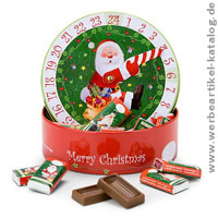 Runder Schokoladen Adventskalender - originelles Werbegeschenk Weihnachten! Runder Schokoladen Adventskalender - originelles Werbegeschenk Weihnachten!
