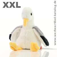 Schmoozies XXL Möwe, kuschelweicher Werbeartikel mit Ihrem individiuellen Branding!