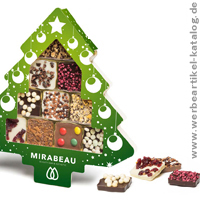 Schokini Weihnachtsbaum individuell, süße Werbemittel Weihnachten Schokini Weihnachtsbaum individuell, süße Werbemittel Weihnachten