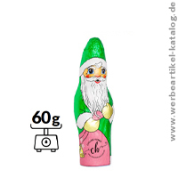 Schoko Weihnachtsmann mittel - bedruckt als Weichnachts Werbeartikel! Schoko Weihnachtsmann mittel - bedruckt als Weichnachts Werbeartikel!